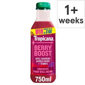 Tropicana Plus Berry Boost Juice Drink 750Ml