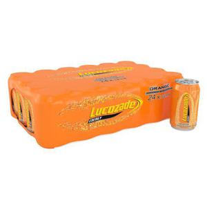 Lucozade Energy Sparkling Orange Drink 24 X 330Ml