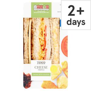 Tesco Cheese Triple Sandwich