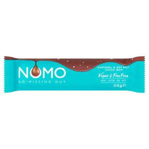 Nomo Free From Caramel & Sea Salt Chocolate Bar 38G