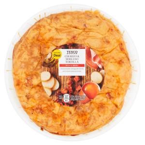 TESCO CHORIZO & SERRANO TORTILLA 500G