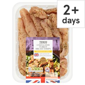 Tesco Lemon & Herb Turkey Brst Strips 306g