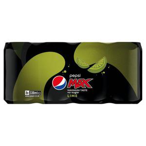 Pepsi Max Lime Cola 8X330ml