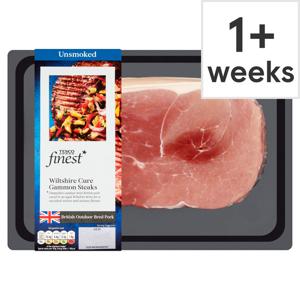 Tesco Finest Unsmoked Wiltshire Cure Gammon Steaks 460G