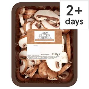 Tesco Sliced Mushrooms 250G