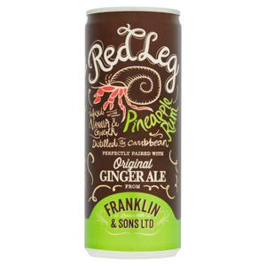 Red Leg Pineapple Rum With Original Ginger Ale 250Ml