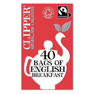 Clipper Organic English Breakfast Tea 40 Tea Bags 116G