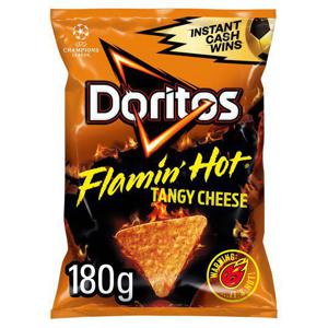 Doritos Flamin Hot Tangy Cheese Corn Chips 180G