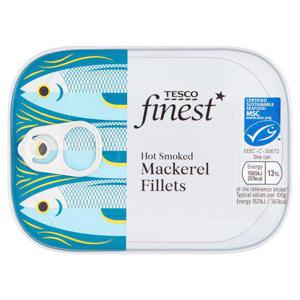 Tesco Finest Hot Smoked Mackerel Fillets 110G