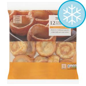 TESCO 12 YORKSHIRE PUDDINGS 230G