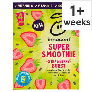 Innocent Super Smoothie Strawberry Burst 4X150ml