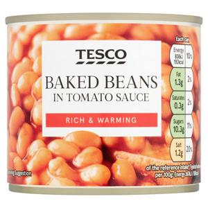 TESCO BAKED BEAN IN TOMATO SAUCE 220G