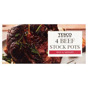 Tesco Beef Stockpot 4 Pack 112G