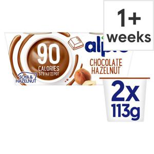 Alpro Chocolate Hazelnut 90 Calorie Dessert 2X113g