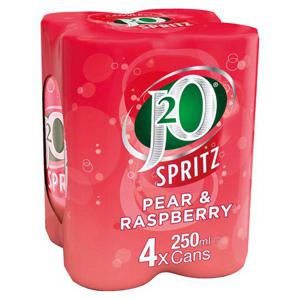 J20 Spritz Pear & Raspberry 4 X 250Ml