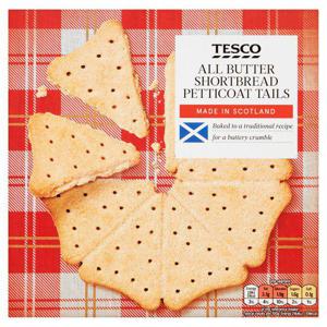 Tesco Shortbread Petticoat Tails 450G