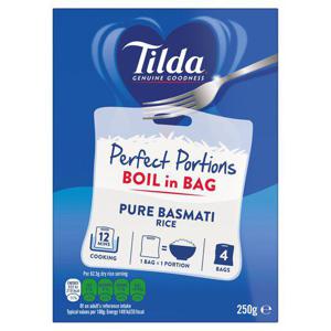 Tilda Boil In Bag Basmati Rice 4 X 62.5G