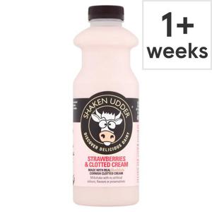 Shaken Udder Strawberries & Clotted Cream Milkshake 750Ml