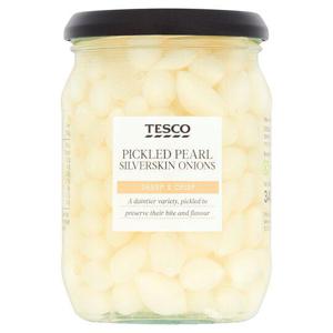 Tesco Silverskin Pearl Onions 340G