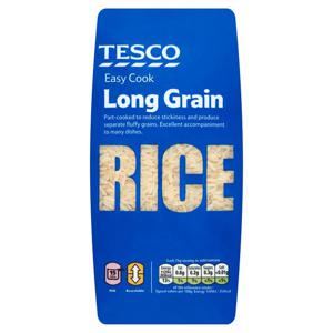 TESCO EASY COOK LONG GRAIN RICE 1KG