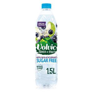 Volvic Touch Of Fruit Sugar Free Apple & B/Curnt Water 1.5L