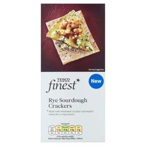 Tesco Finest Rye Sour Dough Cracker 130G