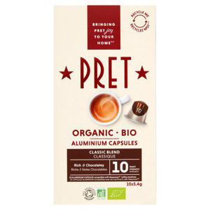 Pret Organic Classic Blend Coffee Pods X10 54G