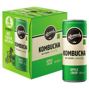 Remedy Kombucha Apple Crisp Drink 4X330ml