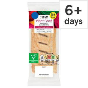 Tesco Plant Chef Meat Free Sausages Roll 90G