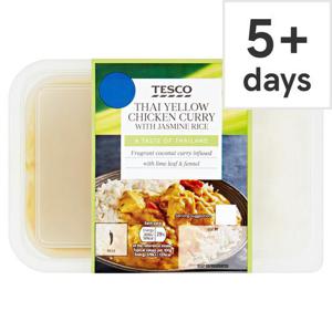 Tesco Yellow Thai Chicken Curry With Jasmine Rice 450G