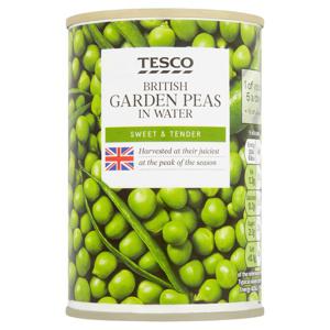 Tesco BRT Garden Peas In Water 290g