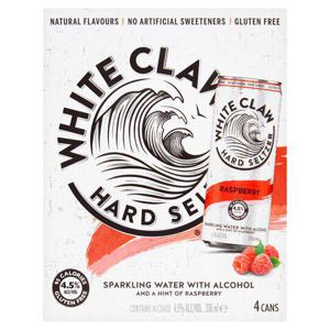 White Claw Hard Seltzer Raspberry 4X330ml