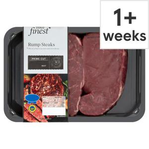 Tesco Finest 2 Beef Rump Steaks 510G