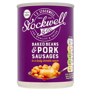 Stockwell & Co Baked Beans & Pork Sausages 405G