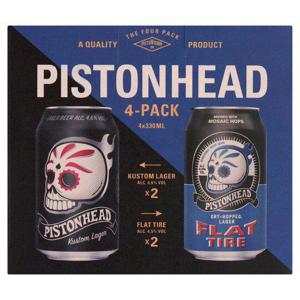 Pistonhead Mixed Lager Beer 4 X 330Ml