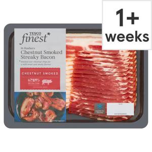 Tesco Finest Chestnut Smoked Streaky Bacon 240G