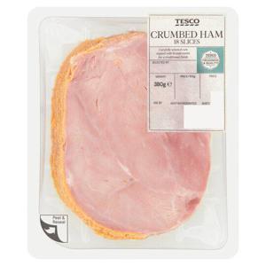 Tesco Crumbed Ham 18 Slices 380G