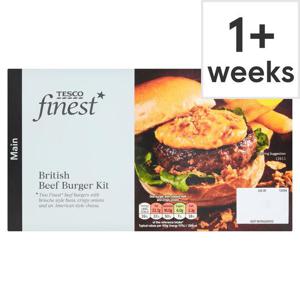 Tesco Finest British Beef Burger Kit 404G