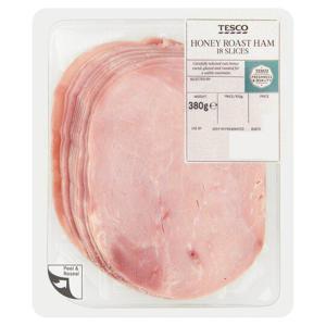 Tesco Honey Roast Ham 18 Slices 380G