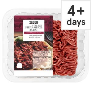 Tesco Lean Beef Steak Mince 5% Fat 250G