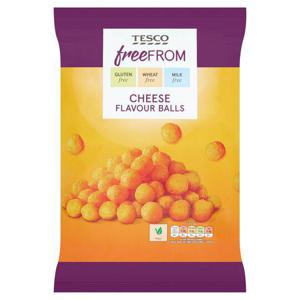 Tesco Free From Cheese Flavored Balls 150G