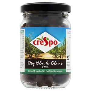 Crespo Pitted Dry Black Olives 110G