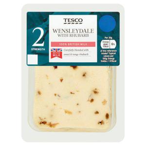 Tesco Wensleydale With Rhubarb Cheese 200G