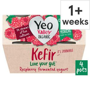 Yeo Valley Organic Kefir Raspberry 4X100g