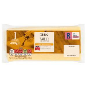 Tesco British Mild Cheddar Cheese 400G