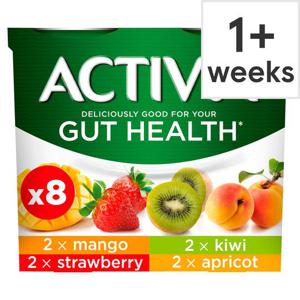 Activia Yogurt Strawberry & Mixed Fruit 8X115g