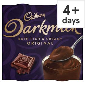 Cadbury Darkmilk Chocolate Smooth Dessert 4 Pack 240G