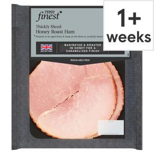 Tesco Finest 2 Thick Slice Honey Ham 125G