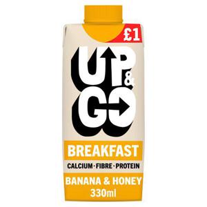 Up&Go Breakfast Drink Banana & Honey 330Ml