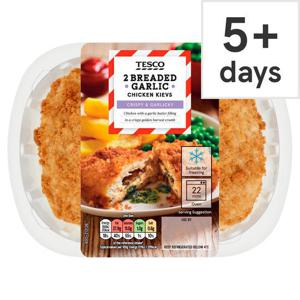 Tesco 2 Breaded Garlic Chicken Kievs 270G